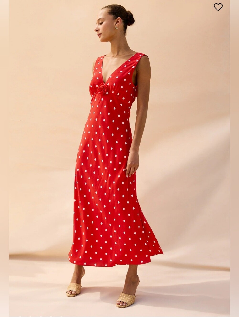 Rails X Giadzy Red Dress White Polkadots